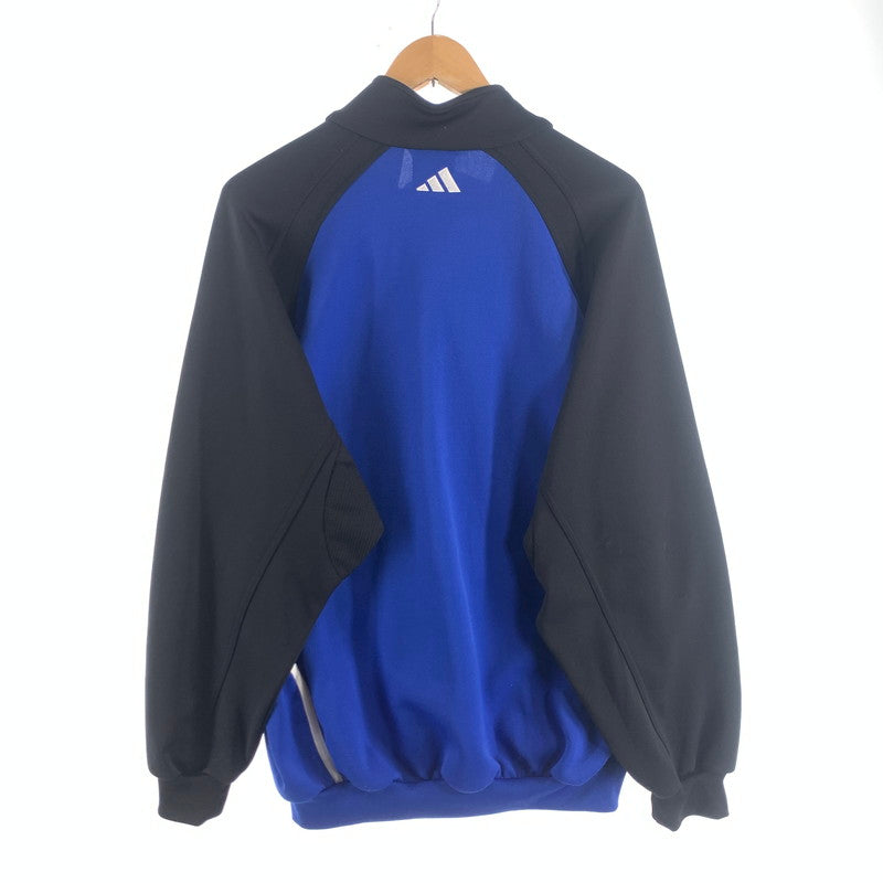 【中古品】【メンズ】 90s ADIDAS アディダス トラックジャケット 90年代 ヴィンテージ アウター ブルゾン ブランド 古着 145-260725-gm-15-fuzh サイズ：XO カラー：ブルー ブラック 万代Net店