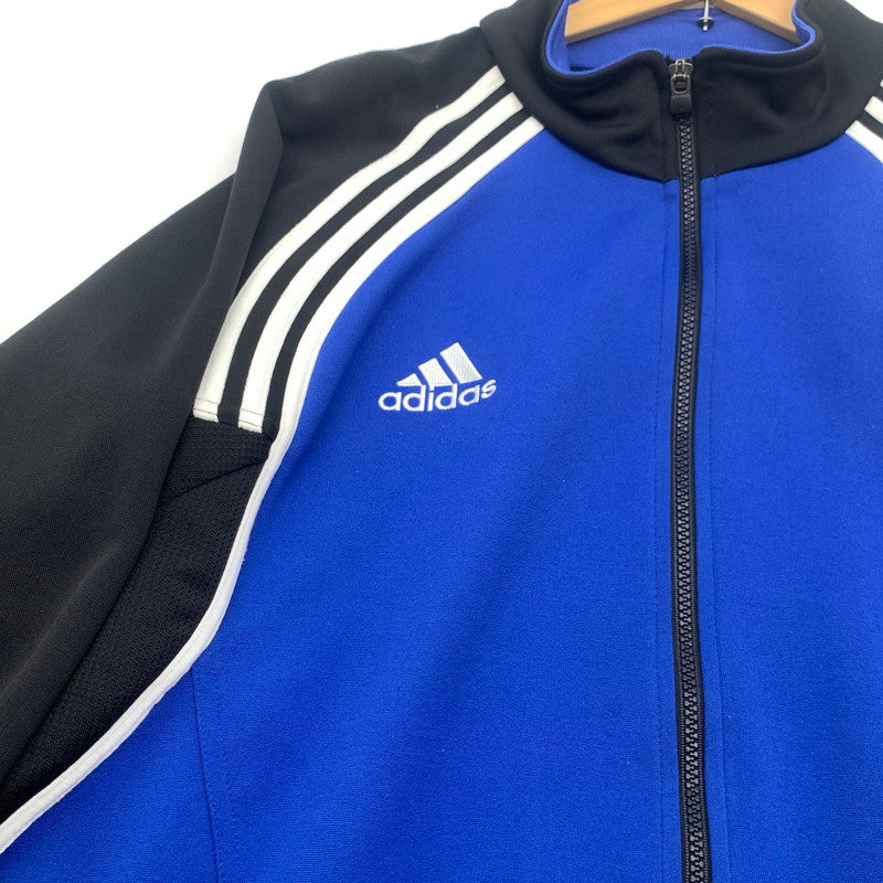 【中古品】【メンズ】 90s ADIDAS アディダス トラックジャケット 90年代 ヴィンテージ アウター ブルゾン ブランド 古着 145-260725-gm-15-fuzh サイズ：XO カラー：ブルー ブラック 万代Net店