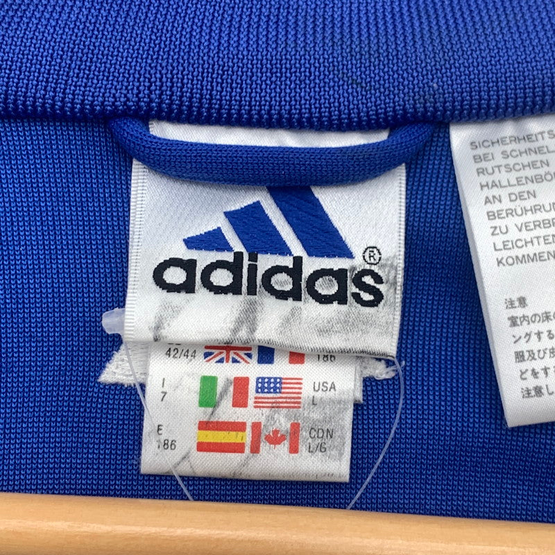 【中古品】【メンズ】 90s ADIDAS アディダス トラックジャケット 90年代 ヴィンテージ アウター ブルゾン ブランド 古着 145-260725-gm-15-fuzh サイズ：XO カラー：ブルー ブラック 万代Net店
