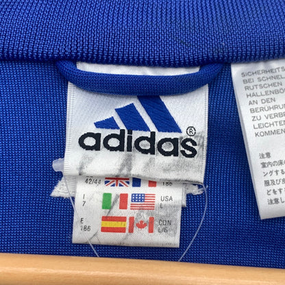 【中古品】【メンズ】 90s ADIDAS アディダス トラックジャケット 90年代 ヴィンテージ アウター ブルゾン ブランド 古着 145-260725-gm-15-fuzh サイズ：XO カラー：ブルー ブラック 万代Net店