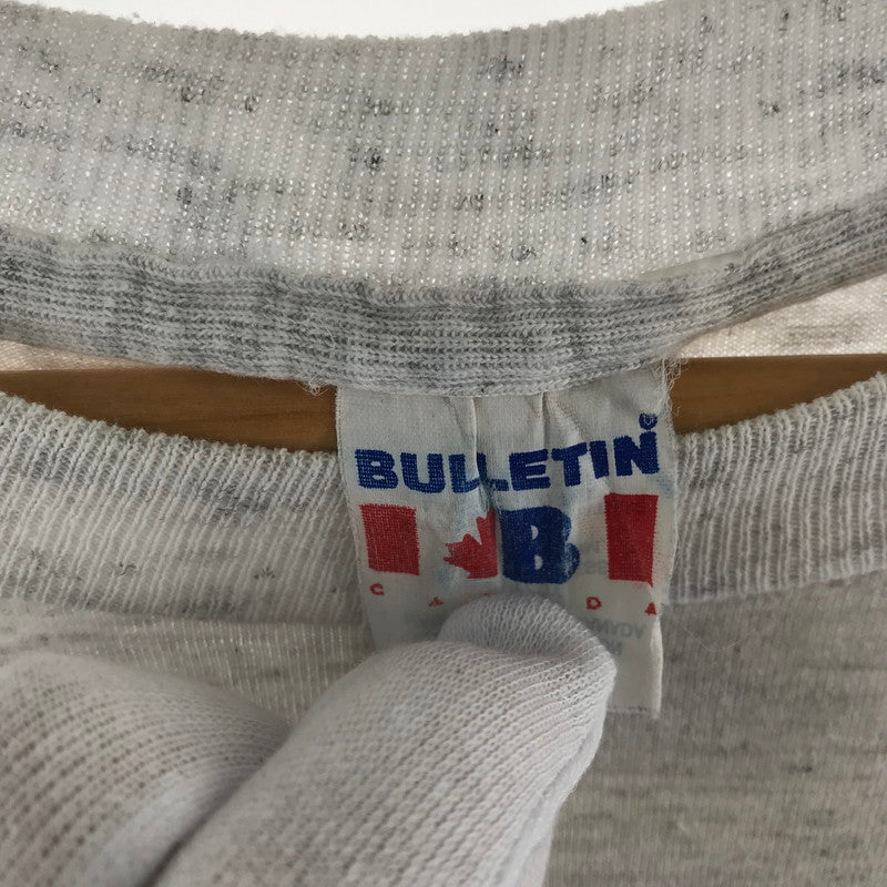 【中古品】【メンズ】 BULLETIN SS TEE ブレティンライトグレー SIZE:XL 90年代 STU-UNB 145-260715-ky-08-fuzh 万代Net店