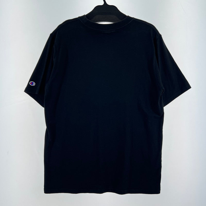 【中古品】【メンズ】 CHAMPION チャンピオン 半袖Tシャツ Tシャツ ブラック SIZE:XL ポケ付 NEWYORK ATHLETICS 148-260919-io-17-fuzh 万代Net店