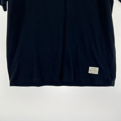 【中古品】【メンズ】 CHAMPION チャンピオン 半袖Tシャツ Tシャツ ブラック SIZE:XL ポケ付 NEWYORK ATHLETICS 148-260919-io-17-fuzh 万代Net店