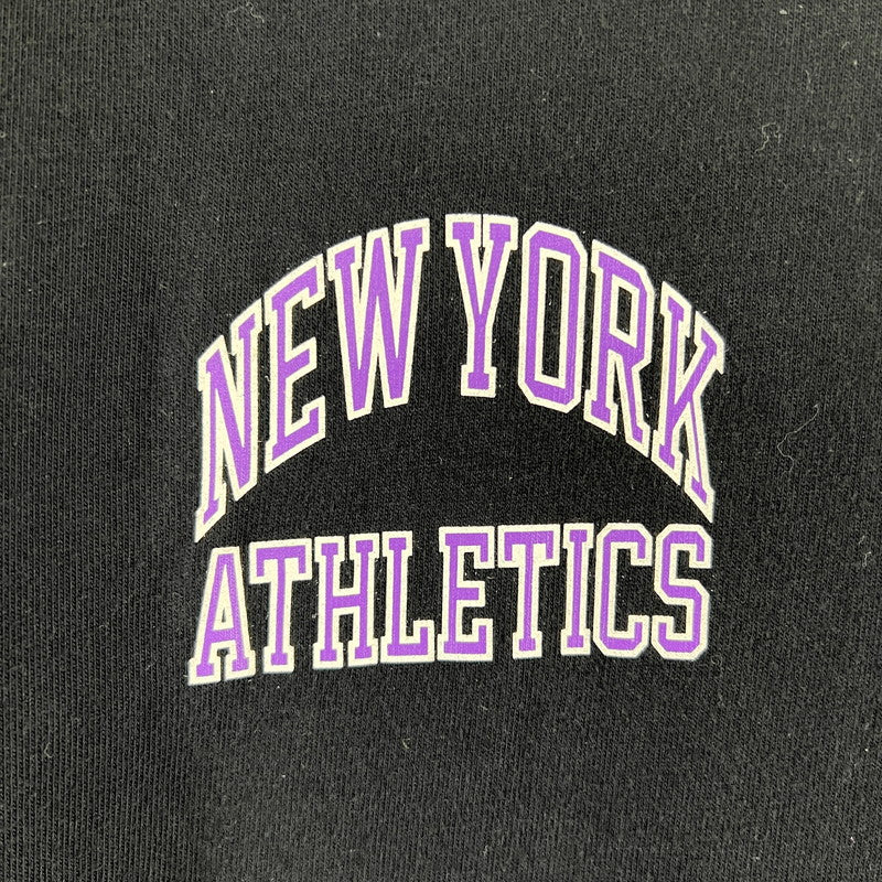 【中古品】【メンズ】 CHAMPION チャンピオン 半袖Tシャツ Tシャツ ブラック SIZE:XL ポケ付 NEWYORK ATHLETICS 148-260919-io-17-fuzh 万代Net店
