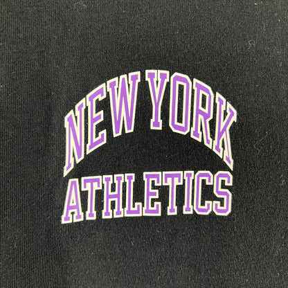 【中古品】【メンズ】 CHAMPION チャンピオン 半袖Tシャツ Tシャツ ブラック SIZE:XL ポケ付 NEWYORK ATHLETICS 148-260919-io-17-fuzh 万代Net店