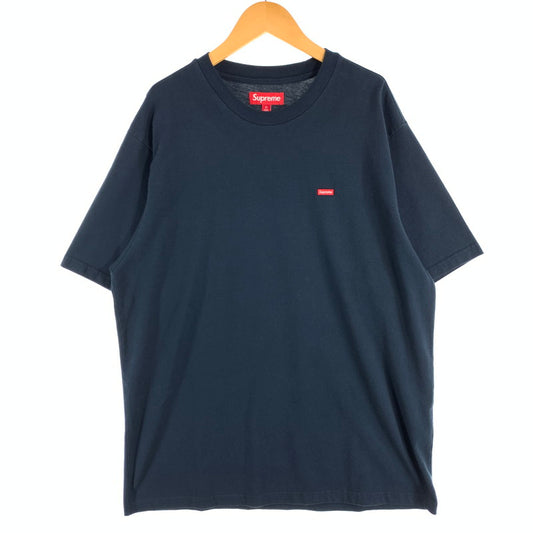 【中古品】【メンズ】 SUPREME SMALL BOX LOGO SS TEE シュプリーム スモールボックスロゴ 半袖Tシャツ カットソー ブランド 古着 149-260628-gm-25-fuz サイズ：M カラー：ネイビー 万代Net店