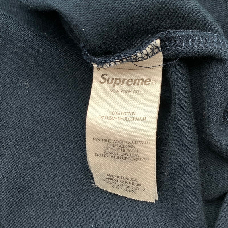 【中古品】【メンズ】 SUPREME SMALL BOX LOGO SS TEE シュプリーム スモールボックスロゴ 半袖Tシャツ カットソー ブランド 古着 149-260628-gm-25-fuz サイズ：M カラー：ネイビー 万代Net店