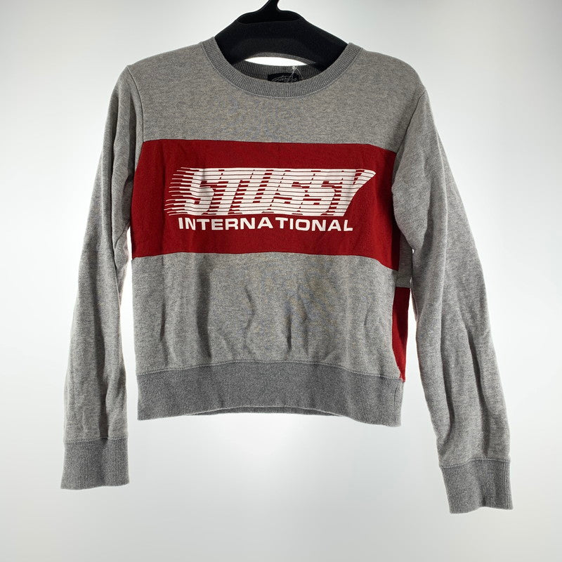 【中古品】【レディース】 STUSSY ステューシー スウェット グレー SIZE:S　※使用感有 170-260702-io-16-fuzh 万代Net店