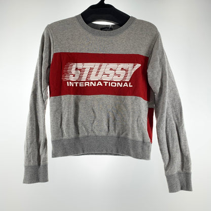【中古品】【レディース】 STUSSY ステューシー スウェット グレー SIZE:S　※使用感有 170-260702-io-16-fuzh 万代Net店