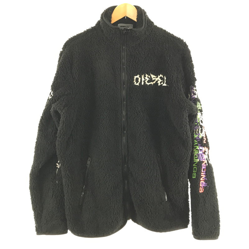 【中古品】【メンズ】 DIESEL ディーゼル CN000104 フリースジャケット BLACK SIZE:M ※目潰れ.使用感有 141-260701-io-07-fuzh 万代Net店