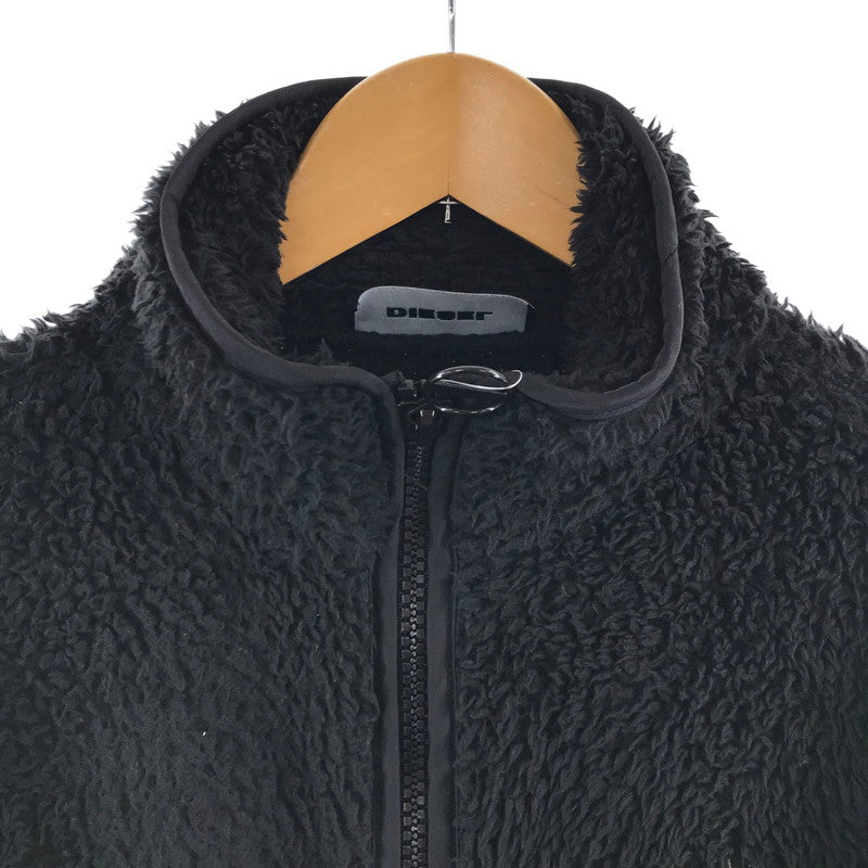 【中古品】【メンズ】 DIESEL ディーゼル CN000104 フリースジャケット BLACK SIZE:M ※目潰れ.使用感有 141-260701-io-07-fuzh 万代Net店
