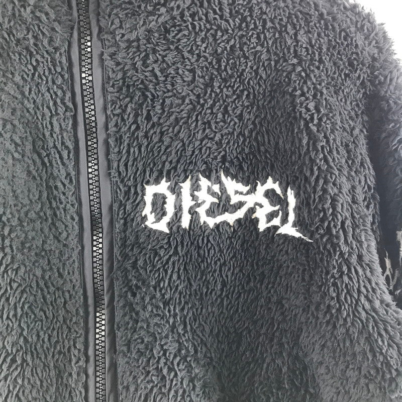 【中古品】【メンズ】 DIESEL ディーゼル CN000104 フリースジャケット BLACK SIZE:M ※目潰れ.使用感有 141-260701-io-07-fuzh 万代Net店