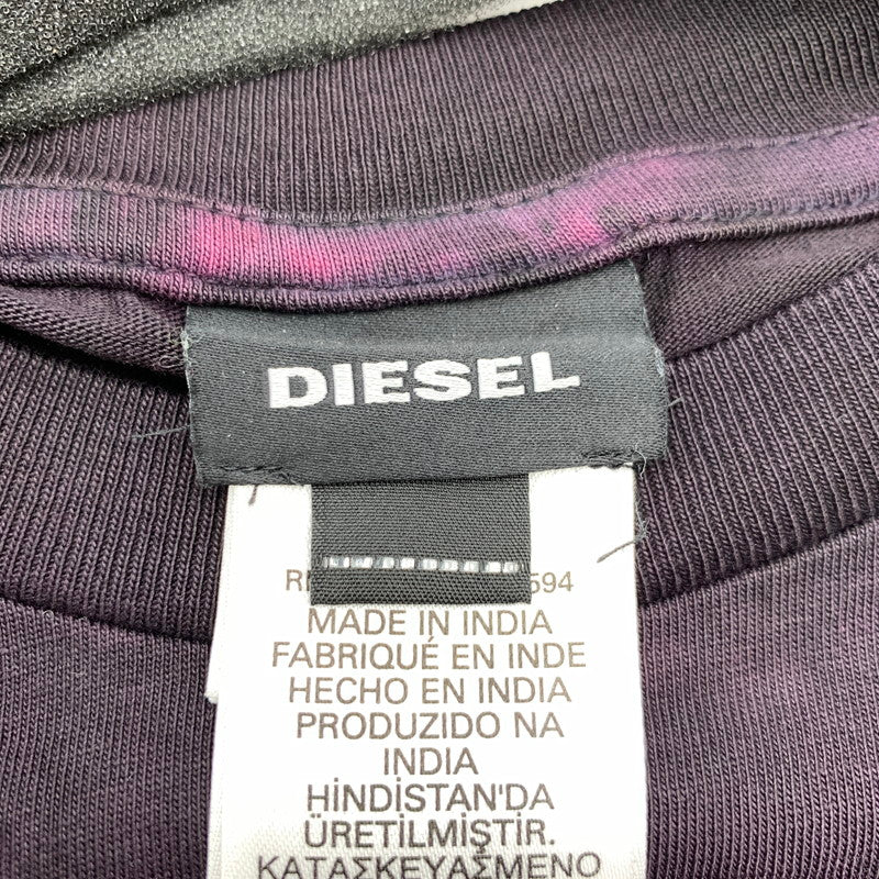 【中古品】【メンズ】 DIESEL ディーゼル 半袖Tシャツ BLACK.PINK.タイダイ SIZE:M IN000104 ※一部白い糸混入 141-260818-io-02-fuzh 万代Net店