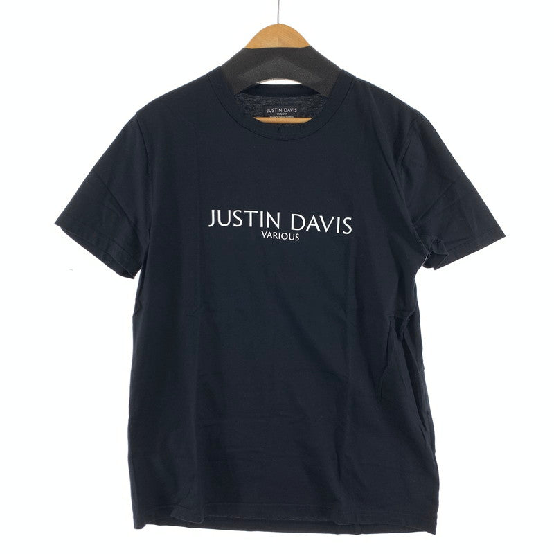 【中古品】【メンズ】 JUSTIN DAVIS VARIOUS ジャスティン デイビス ヴァリアス 半袖Tシャツ カラーブラック SIZE:L 141-260630-ky-80-fuzh 万代Net店