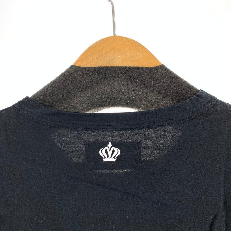 【中古品】【メンズ】 JUSTIN DAVIS VARIOUS ジャスティン デイビス ヴァリアス 半袖Tシャツ カラーブラック SIZE:L 141-260630-ky-80-fuzh 万代Net店