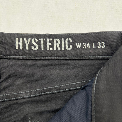【中古品】【メンズ】 HYSTERIC GLAMOUR ヒステリックグラマー KPR加工スリムシルエット スキニーパンツ ダメージ加工 151-260702-ny-03-fuzh サイズ：34 カラー：ブラック 万代Net店