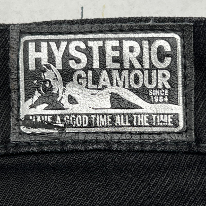【中古品】【メンズ】 HYSTERIC GLAMOUR ヒステリックグラマー KPR加工スリムシルエット スキニーパンツ ダメージ加工 151-260702-ny-03-fuzh サイズ：34 カラー：ブラック 万代Net店