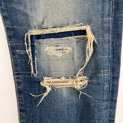 【中古品】【メンズ】 HYSTERIC GLAMOUR ヒステリックグラマー KPR加工デニムリメイクスリムシルエット 151-260702-ny-07-fuzh サイズ：34 カラー：インディゴ 万代Net店