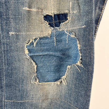 【中古品】【メンズ】 HYSTERIC GLAMOUR ヒステリックグラマー KPR加工デニムリメイクスリムシルエット 151-260702-ny-07-fuzh サイズ：34 カラー：インディゴ 万代Net店