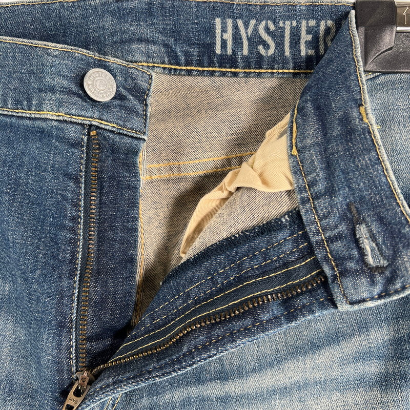 【中古品】【メンズ】 HYSTERIC GLAMOUR ヒステリックグラマー KPR加工デニムリメイクスリムシルエット 151-260702-ny-07-fuzh サイズ：34 カラー：インディゴ 万代Net店