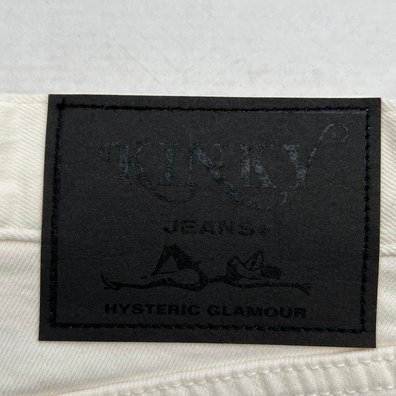 【中古品】【メンズ】 HYSTERIC GLAMOUR ヒステリックグラマー パッチワークリメイクスリムデニムパンツ 151-260702-ny-05-fuzh サイズ：34 カラー：ホワイト 万代Net店