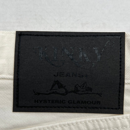 【中古品】【メンズ】 HYSTERIC GLAMOUR ヒステリックグラマー パッチワークリメイクスリムデニムパンツ 151-260702-ny-05-fuzh サイズ：34 カラー：ホワイト 万代Net店