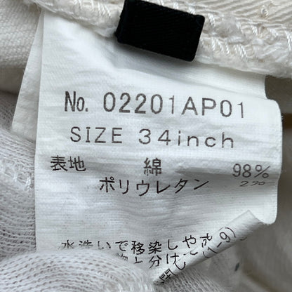 【中古品】【メンズ】 HYSTERIC GLAMOUR ヒステリックグラマー パッチワークリメイクスリムデニムパンツ 151-260702-ny-05-fuzh サイズ：34 カラー：ホワイト 万代Net店