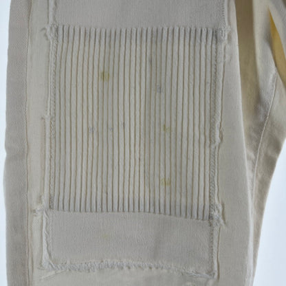 【中古品】【メンズ】 HYSTERIC GLAMOUR ヒステリックグラマー パッチワークリメイクスリムデニムパンツ 151-260702-ny-05-fuzh サイズ：34 カラー：ホワイト 万代Net店
