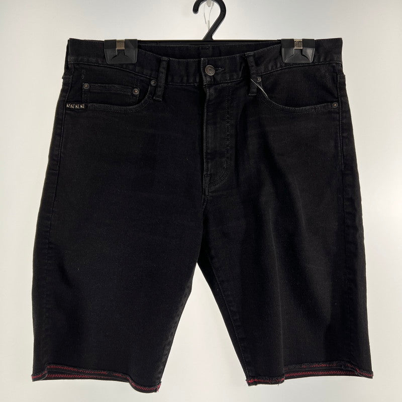 【中古品】【メンズ】 HYSTERIC GLAMOUR ヒステリックグラマー ショートパンツ デニム スタッズ 151-260702-ny-02-fuzh サイズ：34 カラー：ブラック 万代Net店