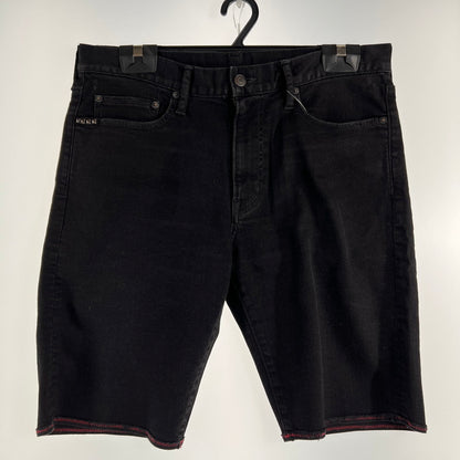 【中古品】【メンズ】 HYSTERIC GLAMOUR ヒステリックグラマー ショートパンツ デニム スタッズ 151-260702-ny-02-fuzh サイズ：34 カラー：ブラック 万代Net店