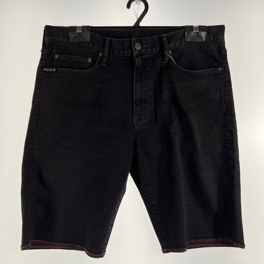 【中古品】【メンズ】 HYSTERIC GLAMOUR ヒステリックグラマー ショートパンツ デニム スタッズ 151-260702-ny-02-fuzh サイズ：34 カラー：ブラック 万代Net店