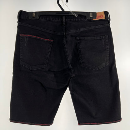 【中古品】【メンズ】 HYSTERIC GLAMOUR ヒステリックグラマー ショートパンツ デニム スタッズ 151-260702-ny-02-fuzh サイズ：34 カラー：ブラック 万代Net店