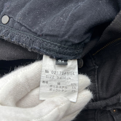【中古品】【メンズ】 HYSTERIC GLAMOUR ヒステリックグラマー ショートパンツ デニム スタッズ 151-260702-ny-02-fuzh サイズ：34 カラー：ブラック 万代Net店