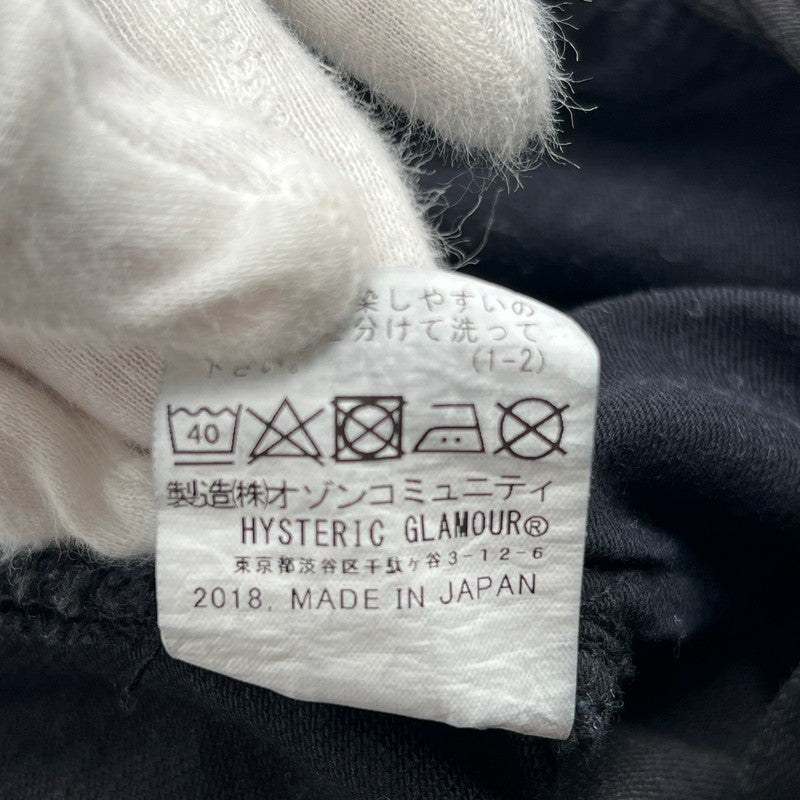 【中古品】【メンズ】 HYSTERIC GLAMOUR ヒステリックグラマー ショートパンツ デニム スタッズ 151-260702-ny-02-fuzh サイズ：34 カラー：ブラック 万代Net店