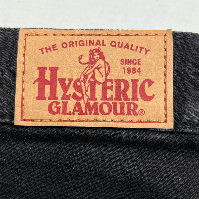 【中古品】【メンズ】 HYSTERIC GLAMOUR ヒステリックグラマー ショートパンツ デニム スタッズ 151-260702-ny-02-fuzh サイズ：34 カラー：ブラック 万代Net店