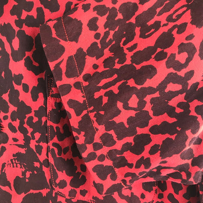 【中古品】【メンズ】 HYSTERIC GLAMOUR ヒステリックグラマー スカルレオパード柄アロハシャツ 半袖シャツ RED SIZE:L 140-260701-io-14-fuzh 万代Net店