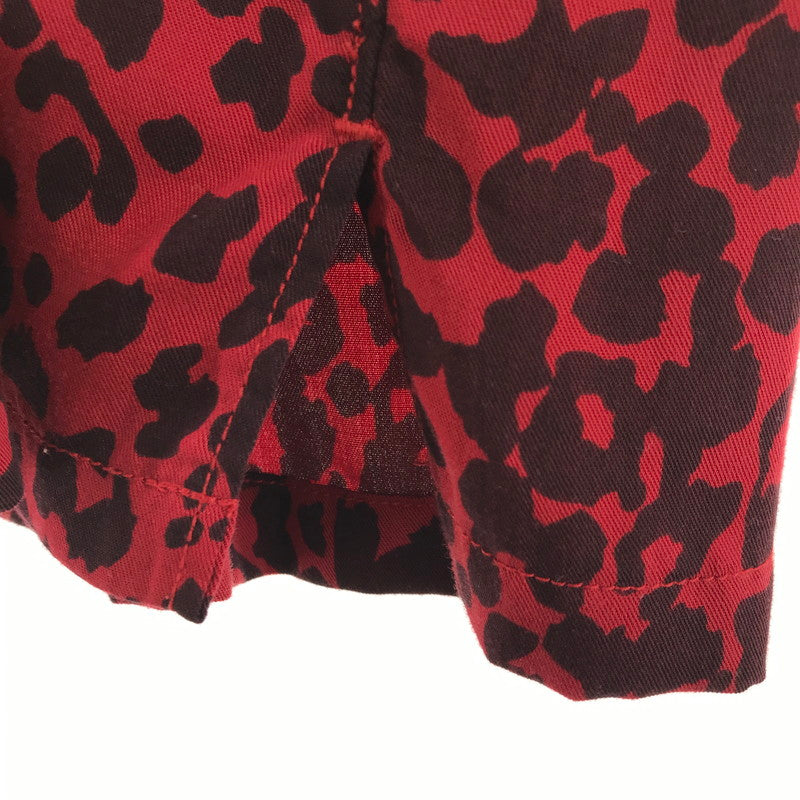 【中古品】【メンズ】 HYSTERIC GLAMOUR ヒステリックグラマー スカルレオパード柄アロハシャツ 半袖シャツ RED SIZE:L 140-260701-io-14-fuzh 万代Net店