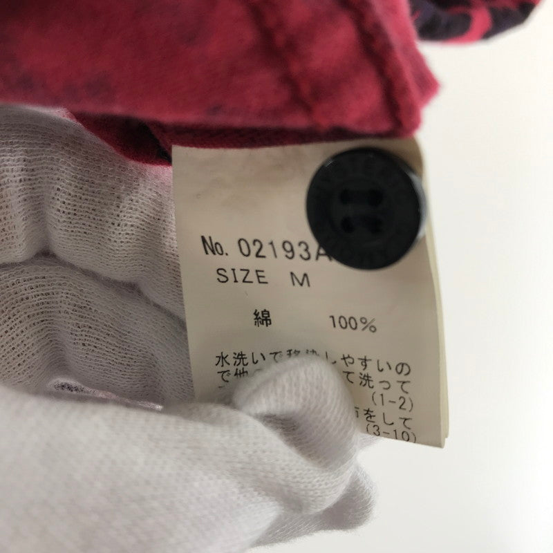【中古品】【メンズ】 HYSTERIC GLAMOUR ヒステリックグラマー レオパードレギュラーカラー長袖シャツ RED SIZE:M 140-260701-io-15-fuzh 万代Net店