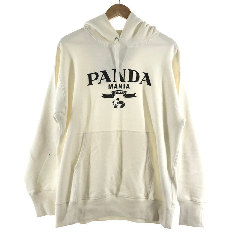 【中古品】【メンズ】 HYSTERIC GLAMOUR ヒステリックグラマー PANDA MANIA PARKA パンダ マニア パーカー WHITE SIZE:L ※汚れ有 140-260701-io-11-fuzh 万代Net店