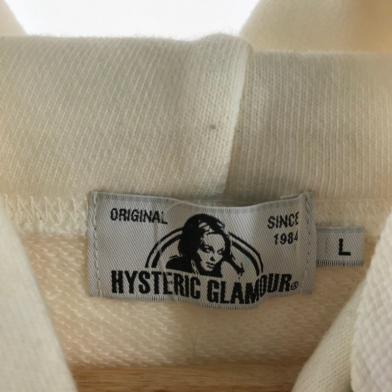 【中古品】【メンズ】 HYSTERIC GLAMOUR ヒステリックグラマー PANDA MANIA PARKA パンダ マニア パーカー WHITE SIZE:L ※汚れ有 140-260701-io-11-fuzh 万代Net店