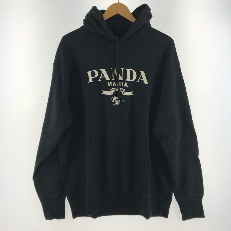 【中古品】【メンズ】 HYSTERIC GLAMOUR ヒステリックグラマー PANDA MANIA PARKA パンダ マニア パーカー BLACK SIZE:XL 白いスレ・毛の付着あり 140-260701-io-10-fuzh 万代Net店