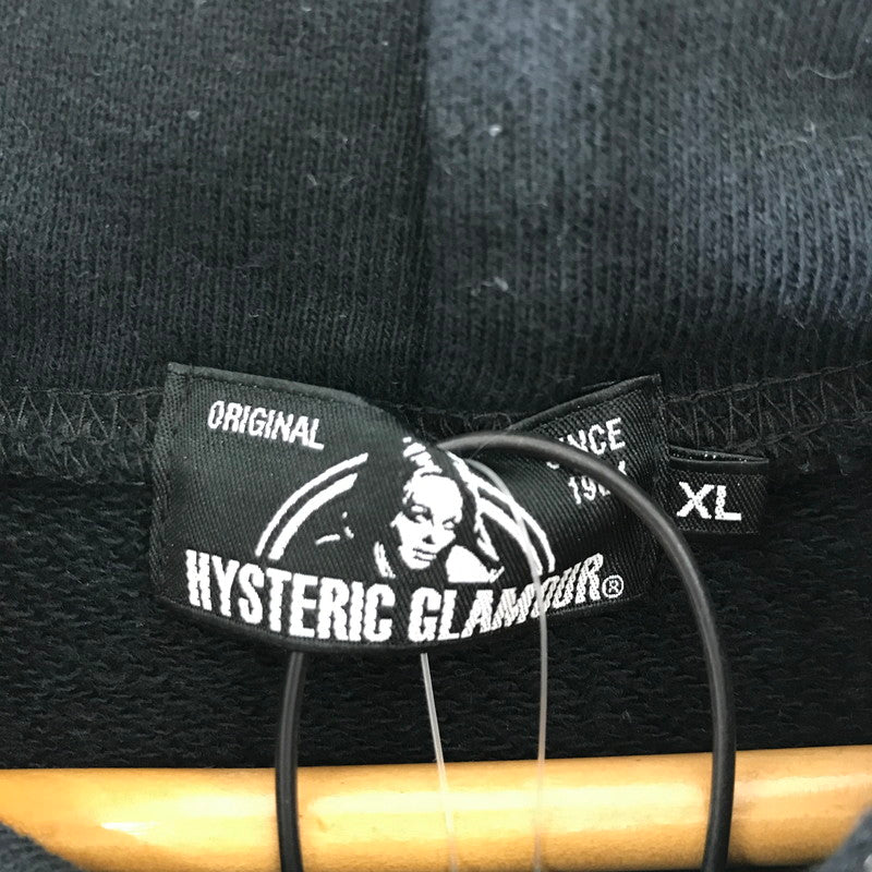【中古品】【メンズ】 HYSTERIC GLAMOUR ヒステリックグラマー PANDA MANIA PARKA パンダ マニア パーカー BLACK SIZE:XL 白いスレ・毛の付着あり 140-260701-io-10-fuzh 万代Net店