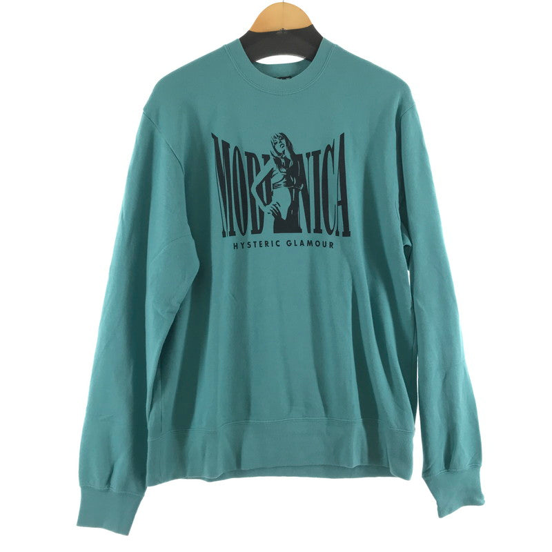 【中古品】【メンズ】 HYSTERIC GLAMOUR ヒステリックグラマー スウェット 長袖 GREEN SIZE:L 袖に汚れあり 140-260701-io-09-fuzh 万代Net店