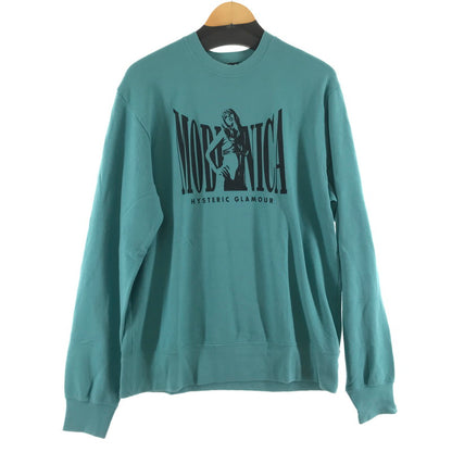 【中古品】【メンズ】 HYSTERIC GLAMOUR ヒステリックグラマー スウェット 長袖 GREEN SIZE:L 袖に汚れあり 140-260701-io-09-fuzh 万代Net店