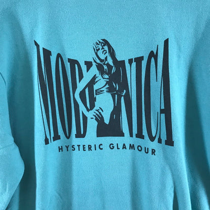 【中古品】【メンズ】 HYSTERIC GLAMOUR ヒステリックグラマー スウェット 長袖 GREEN SIZE:L 袖に汚れあり 140-260701-io-09-fuzh 万代Net店