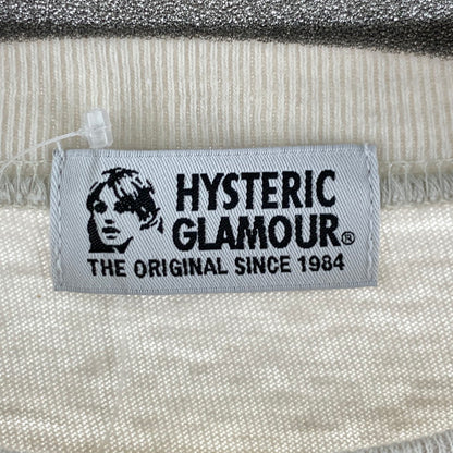 【中古品】【メンズ】 HYSTERIC GLAMOUR ヒステリックグラマー ADIOSプリント長袖Tシャツ カラーベージュ SIZE:F 170-260630-ky-83-fuzh 万代Net店