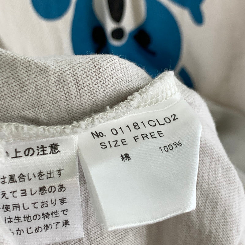 【中古品】【メンズ】 HYSTERIC GLAMOUR ヒステリックグラマー ADIOSプリント長袖Tシャツ カラーベージュ SIZE:F 170-260630-ky-83-fuzh 万代Net店