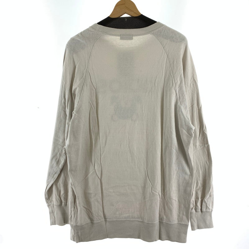 【中古品】【メンズ】 HYSTERIC GLAMOUR ヒステリックグラマー ADIOSプリント長袖Tシャツ カラーベージュ SIZE:F 170-260630-ky-83-fuzh 万代Net店