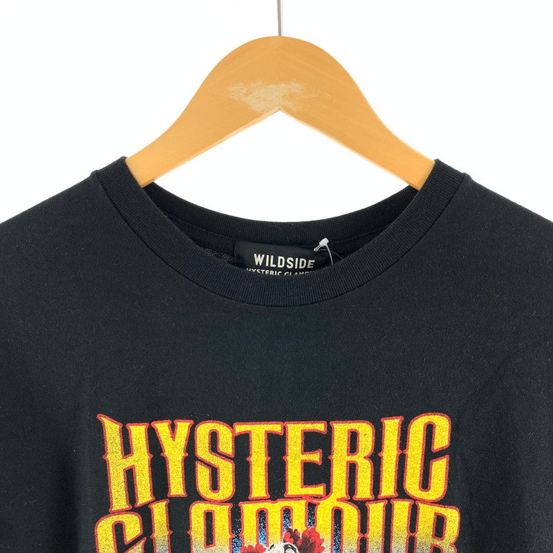 【中古品】【メンズ】 WILDSIDE×HYSTERIC GLAMOUR ワイルドサイド × ヒステリックグラマー FLYING V 半袖Tシャツ カラーBLACK SIZE:5 140-260630-ky-84-fuzh 万代Net店