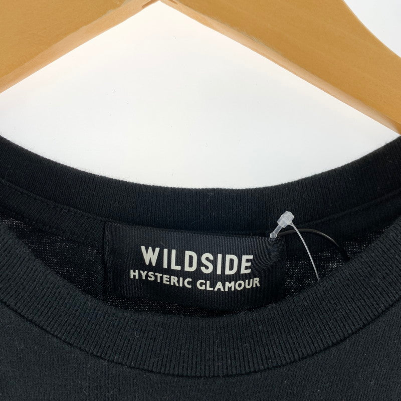 【中古品】【メンズ】 WILDSIDE×HYSTERIC GLAMOUR ワイルドサイド × ヒステリックグラマー FLYING V 半袖Tシャツ カラーBLACK SIZE:5 140-260630-ky-84-fuzh 万代Net店